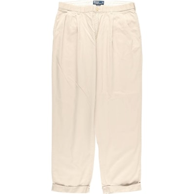 古着 ラルフローレン Ralph Lauren POLO by Ralph Lauren HAMMOND PANT ツータック チノパンツ メンズw36相当/eaa605107