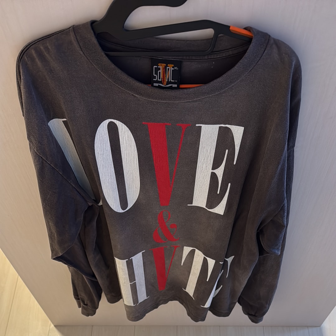 SAINT Mxxxxxx 22SS VLONE LS TEE "Black"