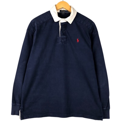 古着 ラルフローレン Ralph Lauren POLO RALPH LAUREN CUSTOM FIT 長袖 ラガーシャツ メンズL相当/eaa597173