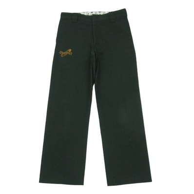 HYSTERIC GLAMOUR ヒステリックグラマー 22SS 02221AP18 HYSTERIC PIN ヒステリックピン 安全ピンプリント チノパンツ ワークパンツ グリーン系 ダークグリーン系 M【中古】