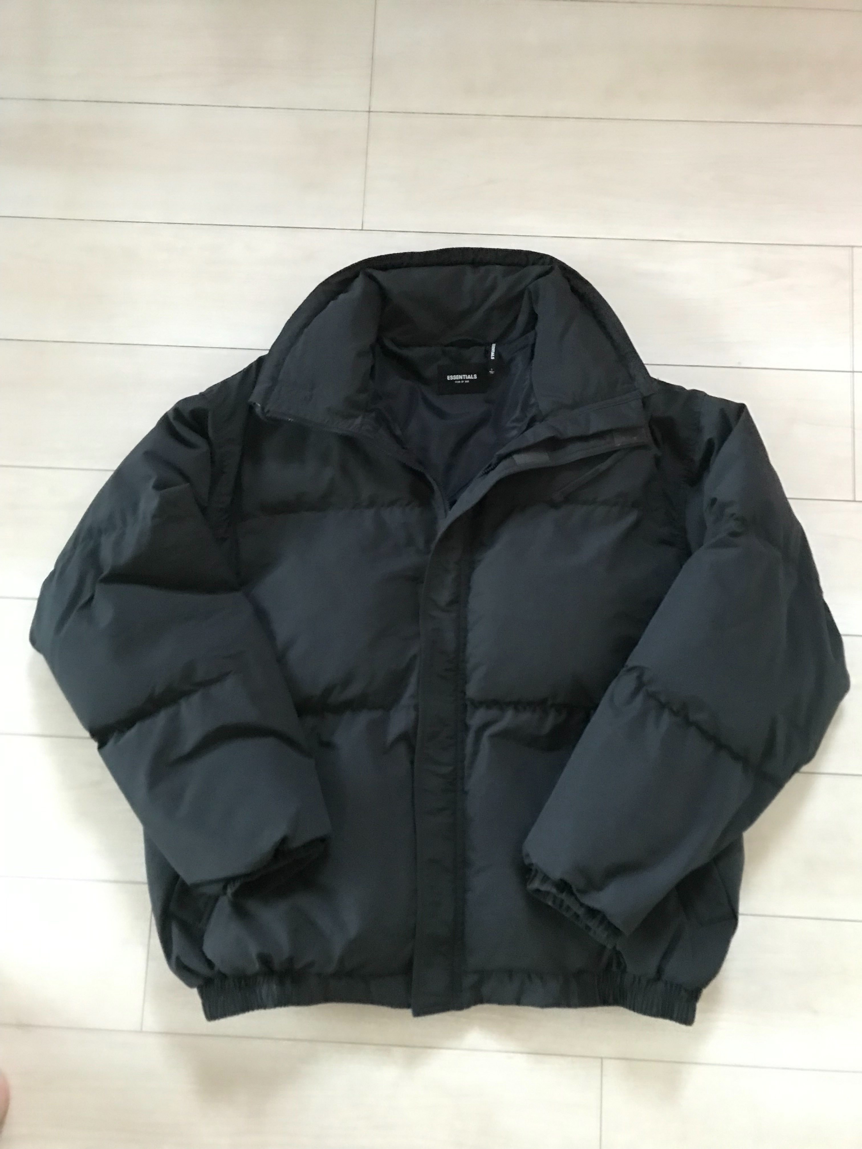 FEAR OF GOD ESSENTIALS Puffer Jacket "Black/Stretch Limo"