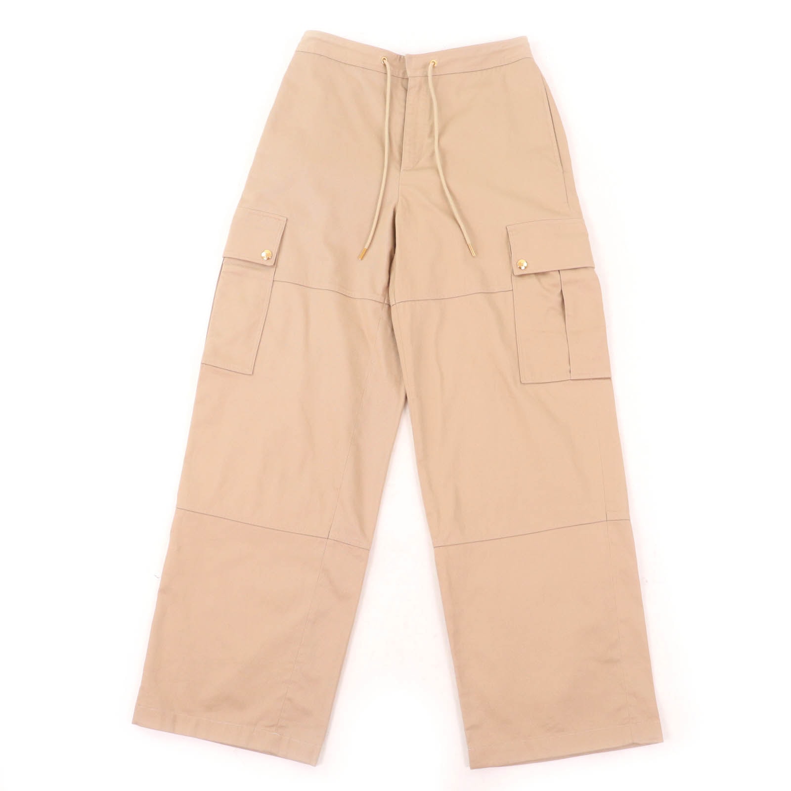 極美品 セリーヌ カーゴパンツ ベージュ レディース 38 2P06A539W