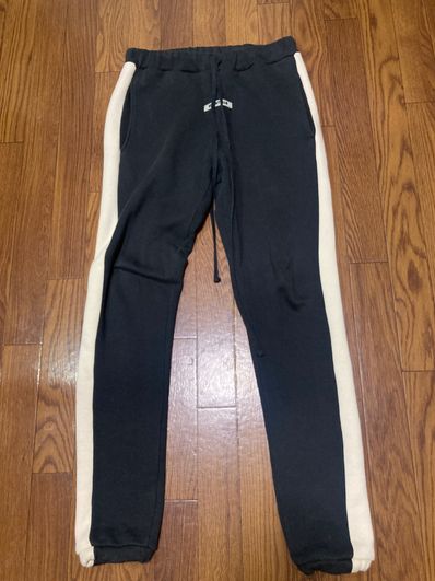 FEAR OF GOD ESSENTIALS Side Stripe Sweatpants (FW19) "Black"
