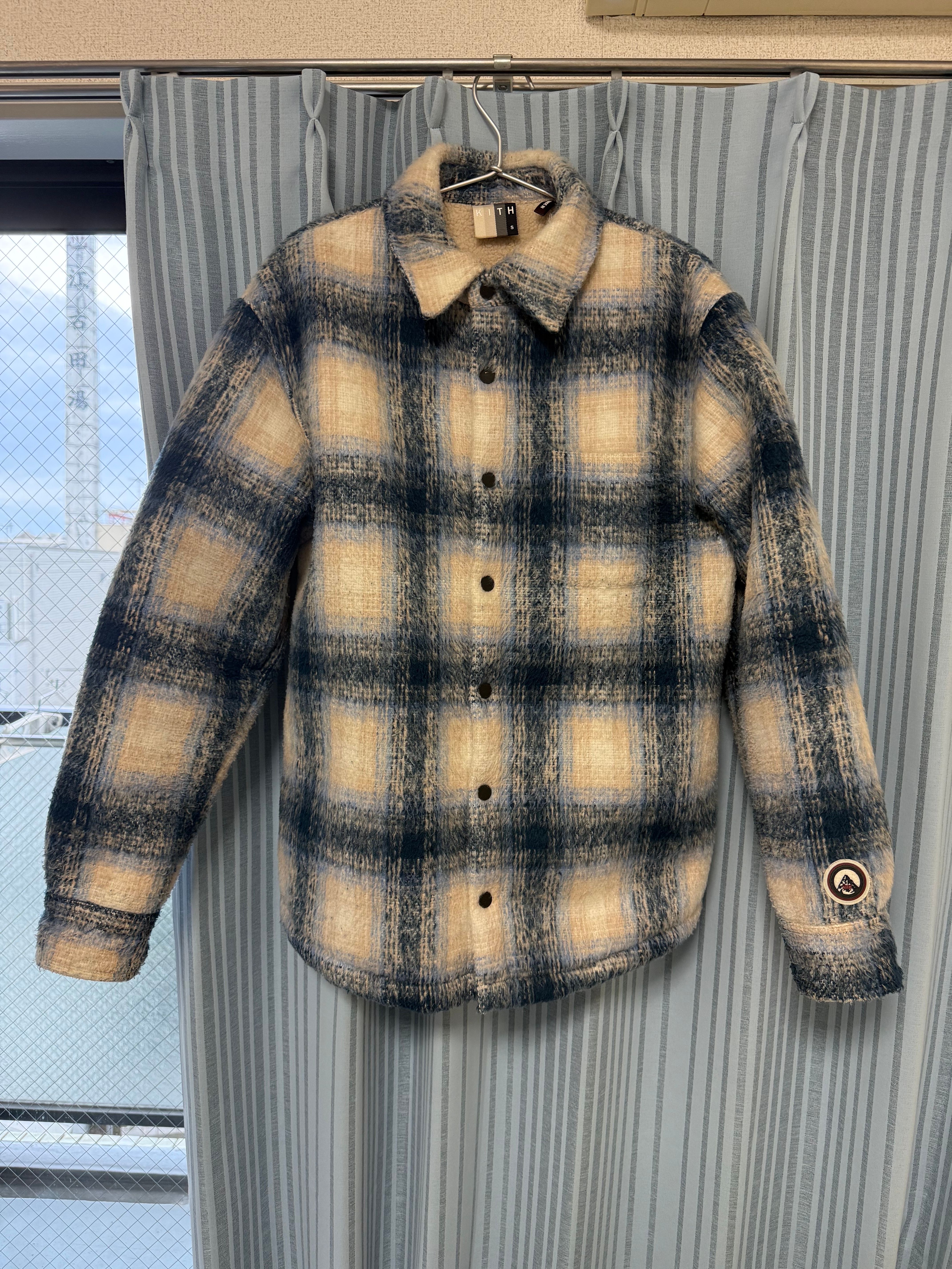 KITH Shirt Jacket シャツ ジャケット XS Kith Check Quilt Brixton Shirt Jacket 