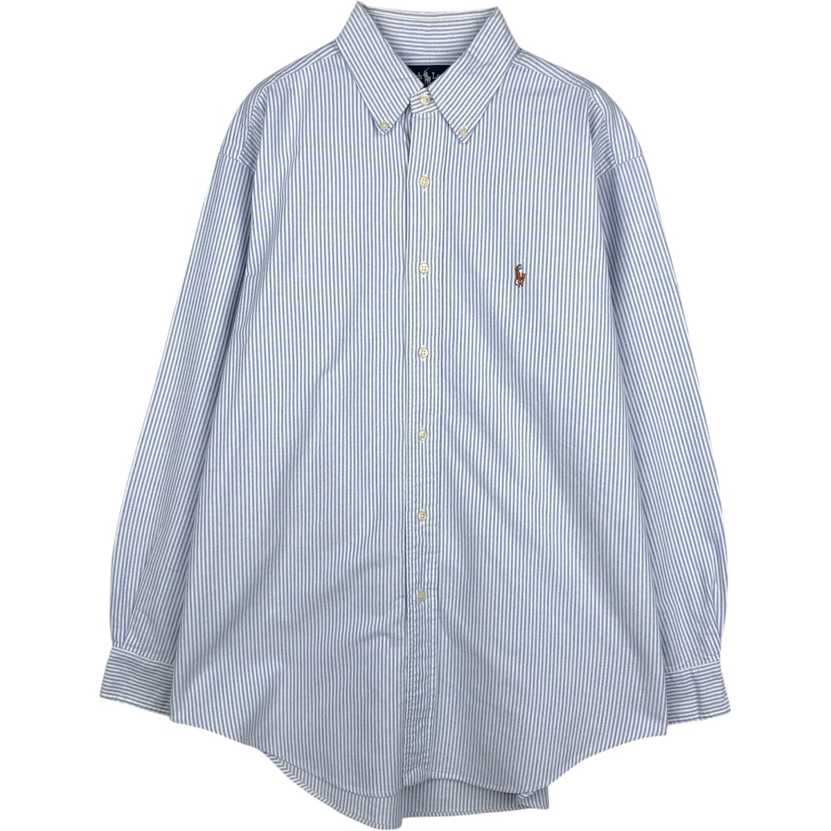 古着 ラルフローレン Ralph Lauren YAMOUTH 長袖 ボタンダウンストライプシャツ メンズL相当/eaa659224