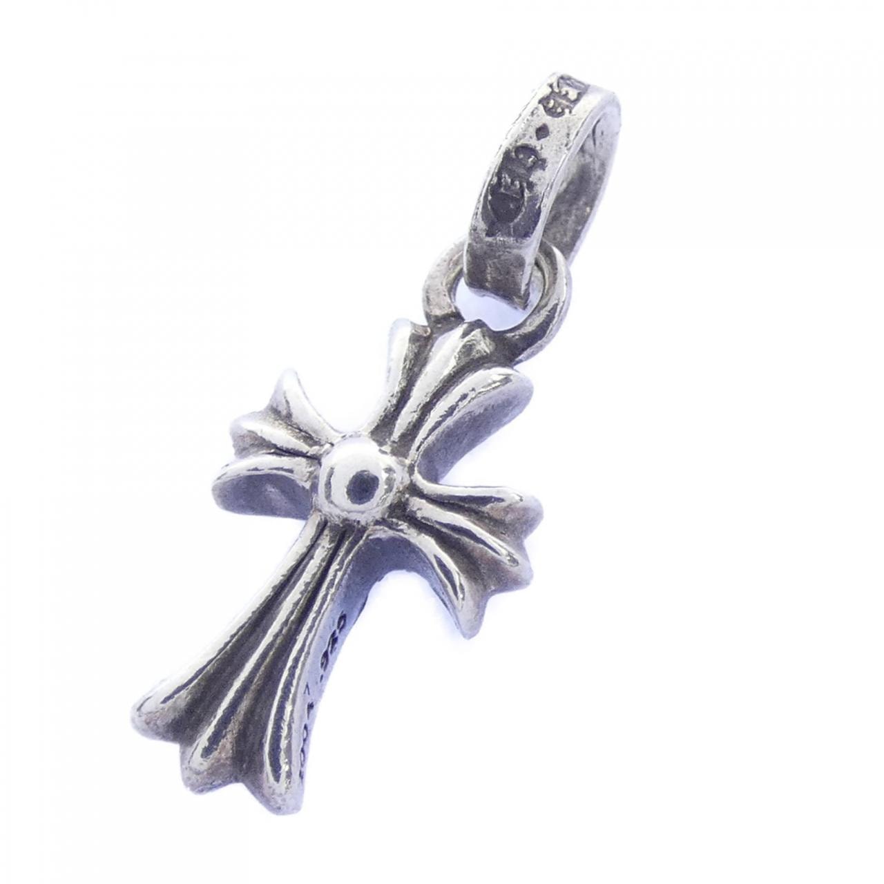 Chrome Hearts CH Cross Baby Fat SV925 Diamond Charm "Silver"