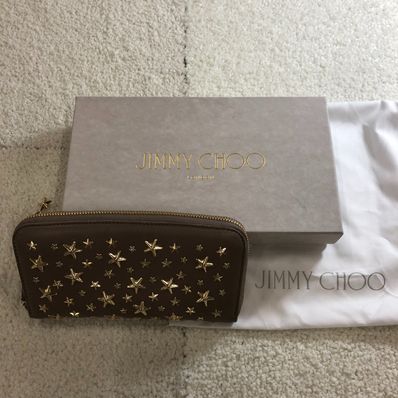 ジミーチュウ FILIPA スタースタッズ×クリスタル 長財布