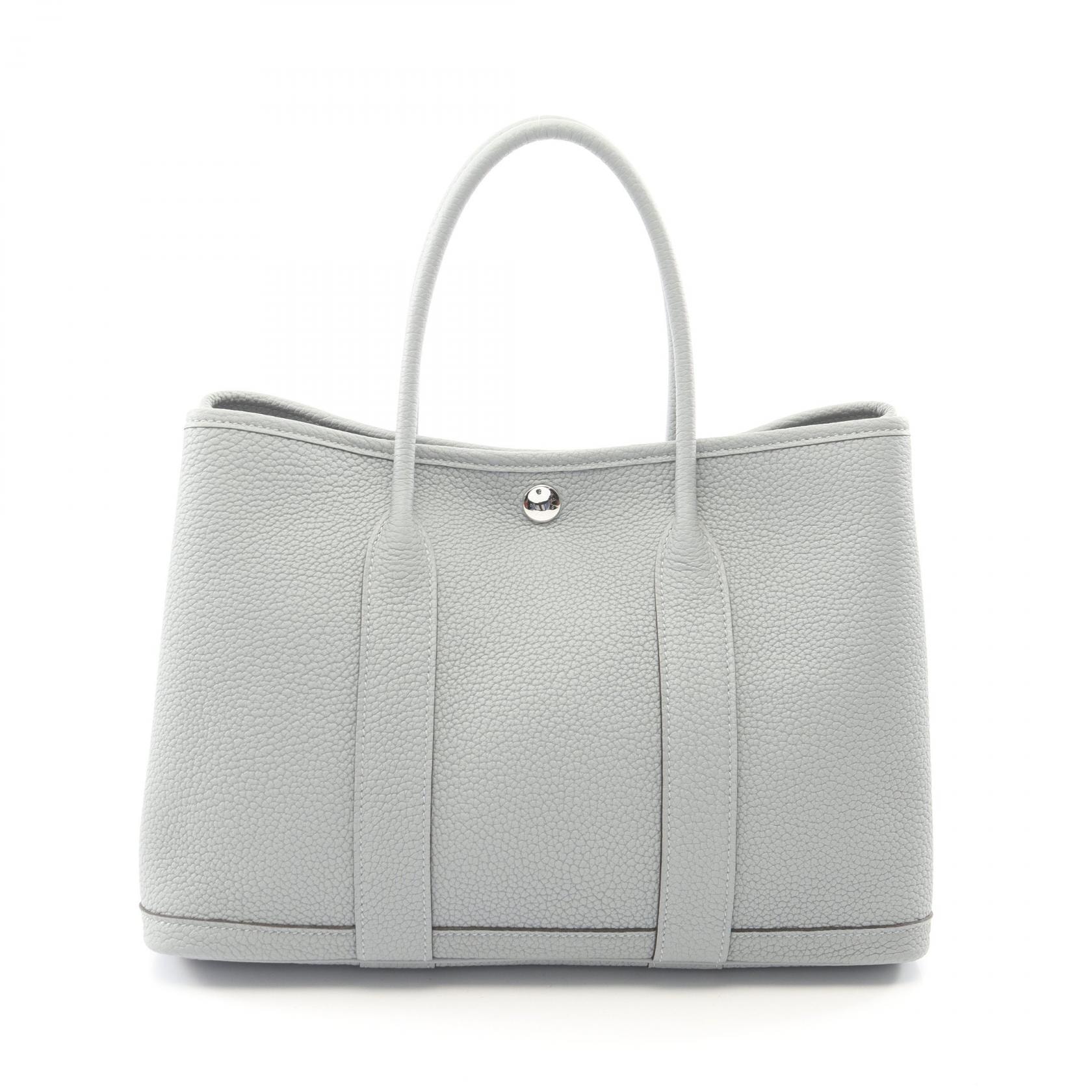 エルメス HERMES ガーデンパーティTPM トートバッグ バッグ レザー ネゴンダ ネゴンダ K刻印(2025年製造) レディース グレー系 グリパンタン 【中古】