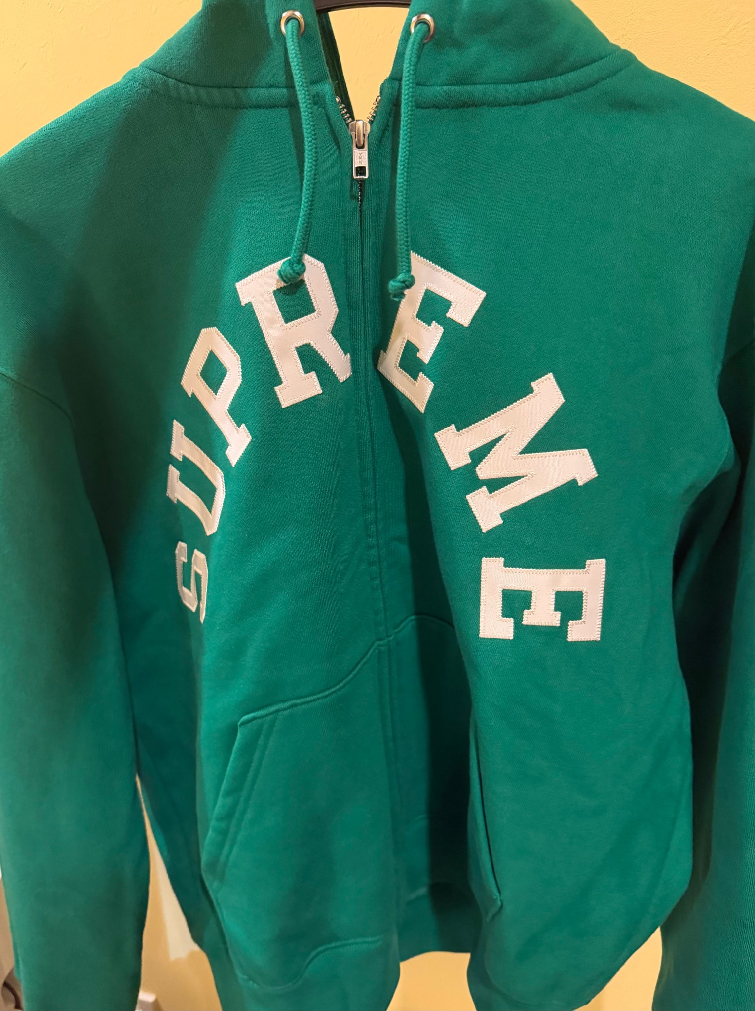 Supreme x Champion Zip Up Hooded Sweatshirt "Green"