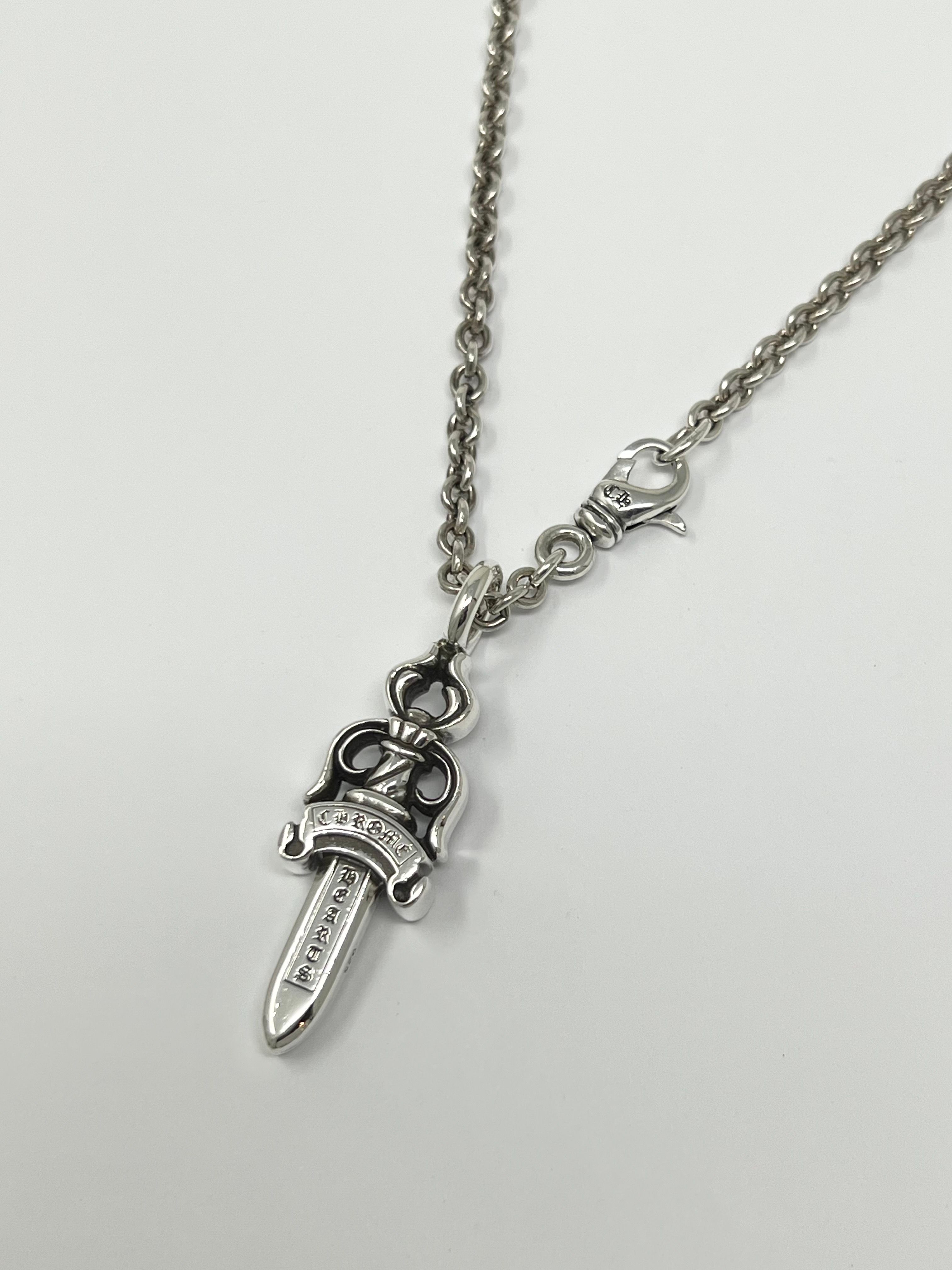 Chrome Hearts Double Dagger Pendant "Silver"