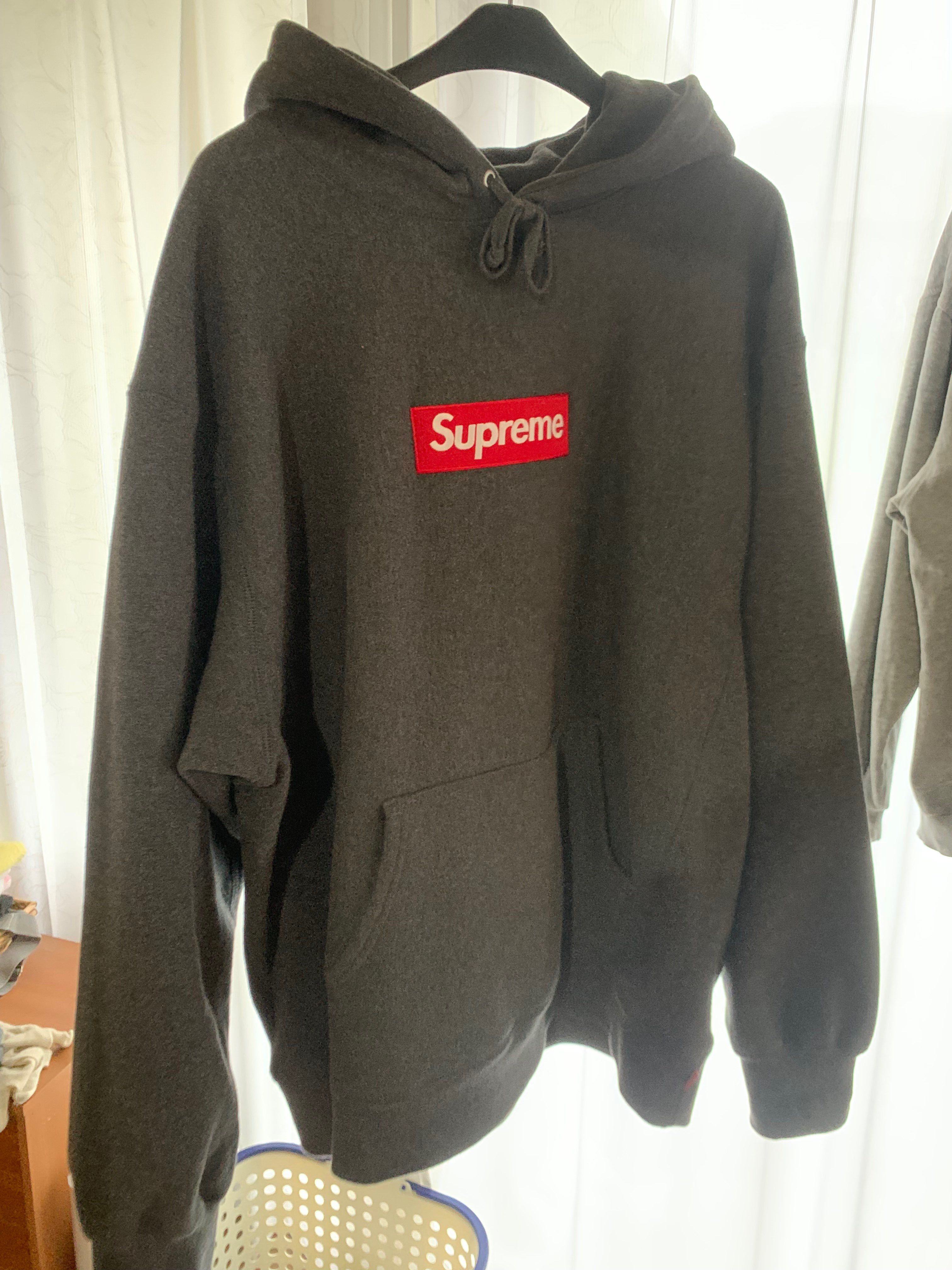 Supreme Box Logo Hooded Sweatshirt "Charcoal" (21FW)