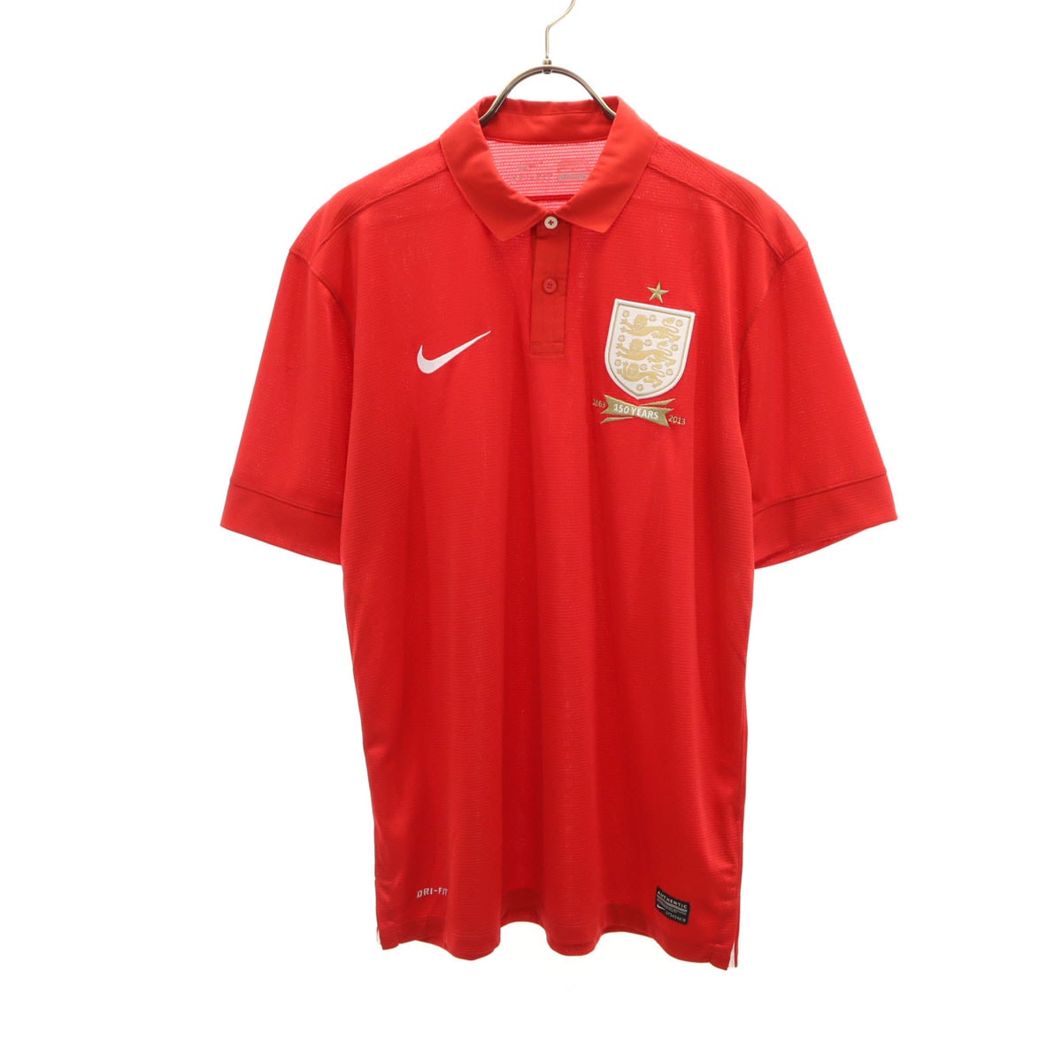 NIKE ナイキ イングランド代表 2013 サッカー 半袖 ユニフォーム M レッド ポロシャツ
