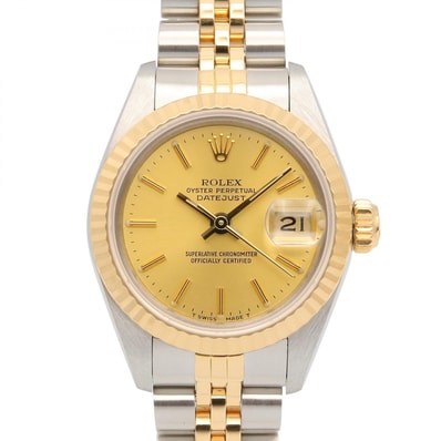 ロレックス ROLEX デイトジャスト 96番 腕時計 時計 K18(イエローゴールド) ステンレススチール レディース ゴールド系 69173 【中古】