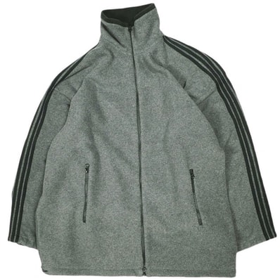 INSCRIRE アンスクリア 25AW 日本製 Fleece Loose Fit Track Jacket フリースルーズフィットトラックジャケット I25AW-BC120 M DK.GREY ユニセックス アウター g26591