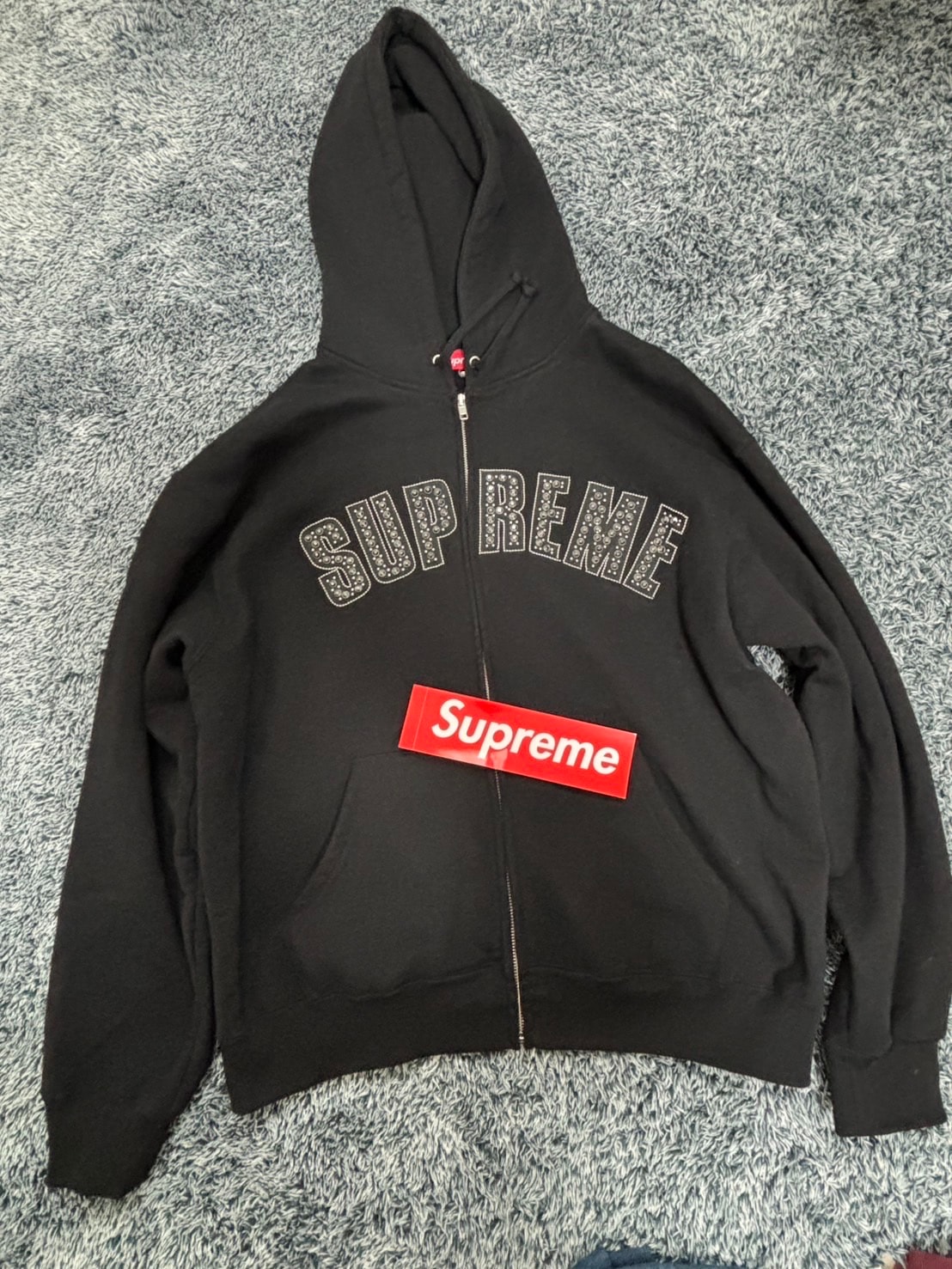Supreme x B.B. Simon Zip Up Hooded Sweatshirt "Black"