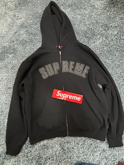 Supreme x B.B. Simon Zip Up Hooded Sweatshirt "Black"