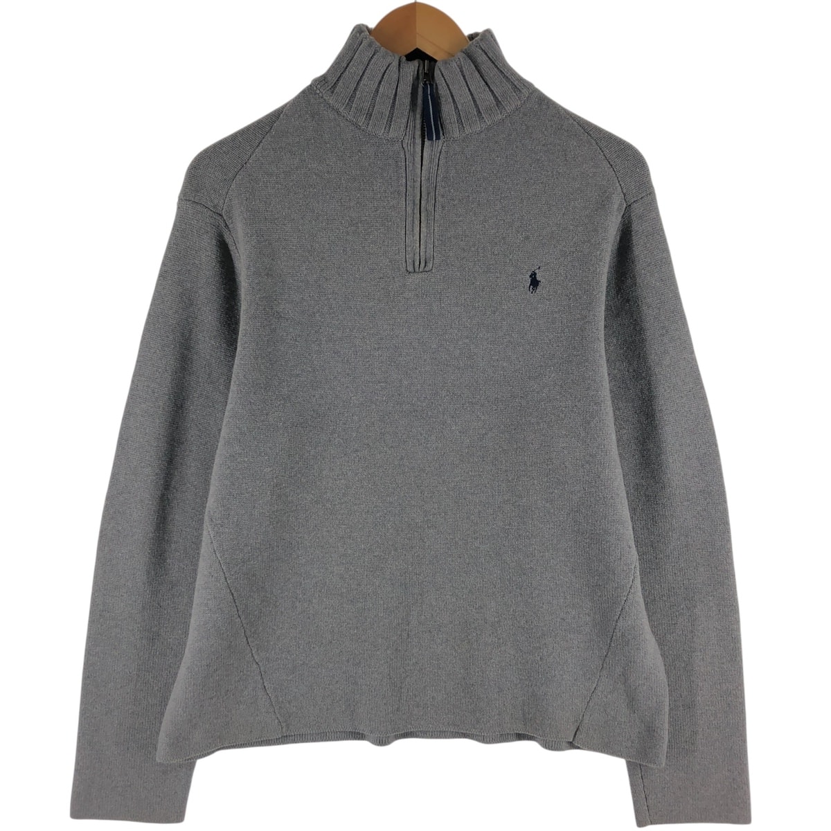 古着 ラルフローレン Ralph Lauren POLO by Ralph Lauren コットンニットハーフジップセーター メンズXL相当/eaa501710