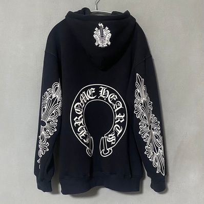 クロムハーツ USA製 ダガー ジップパーカー ホースシュー XL