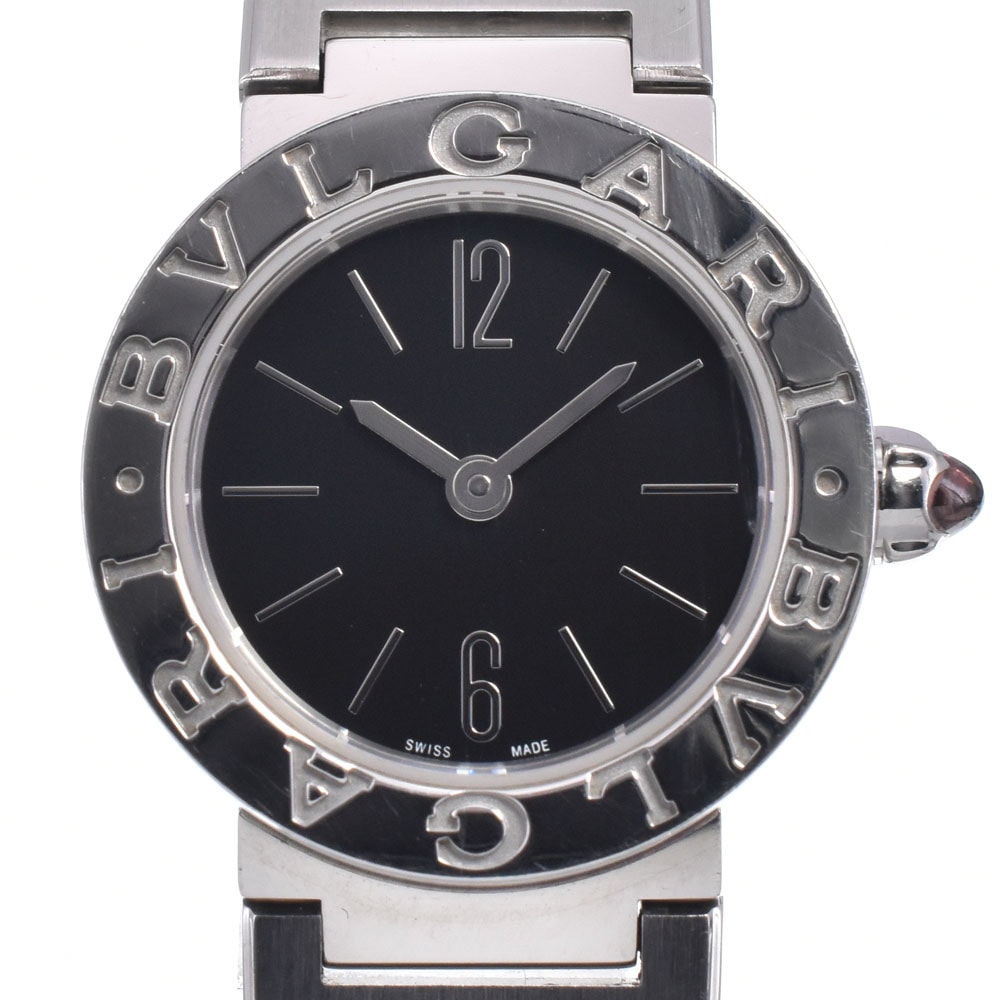 ブルガリ BVLGARI BB23S ブルガリブルガリ デイト ブラック クォーツ レディース 良品 腕時計 R#149021