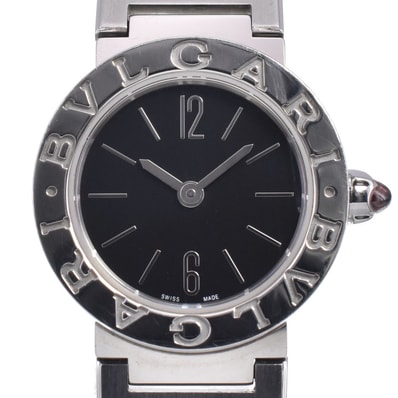 ブルガリ BVLGARI BB23S ブルガリブルガリ デイト ブラック クォーツ レディース 良品 腕時計 R#149021