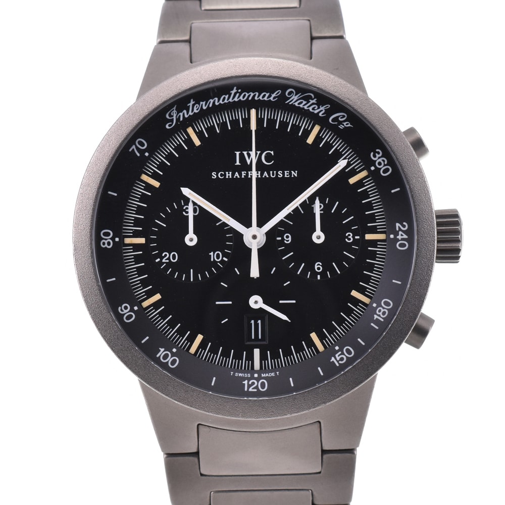 値下 IWC IWC SCHAFFHAUSEN IW372701 GST クロノグラフ クォーツ メンズ 美品 箱・保証書付き P#146106