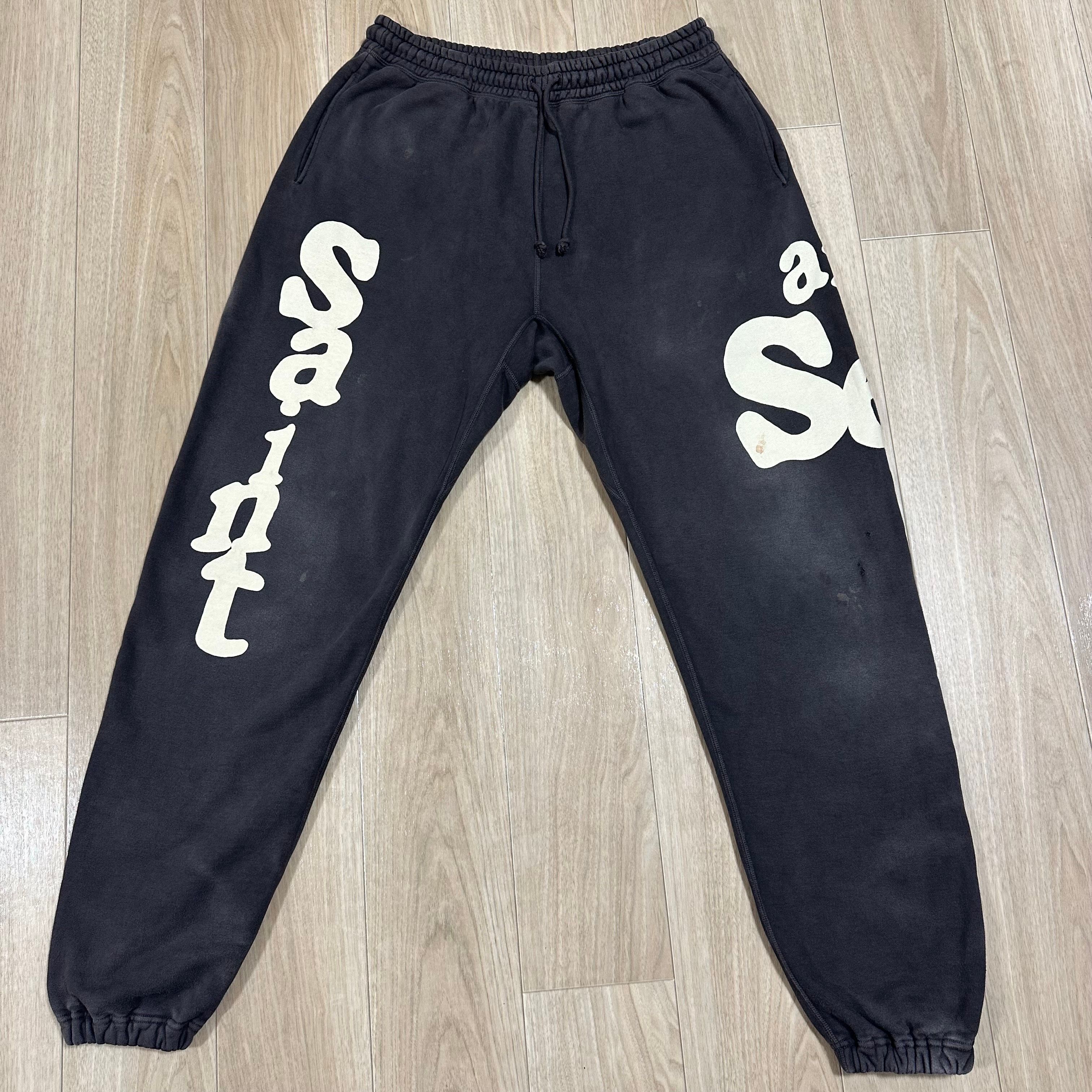 SAINT Mxxxxxx x WIND AND SEA SWEAT PANTS "Black"