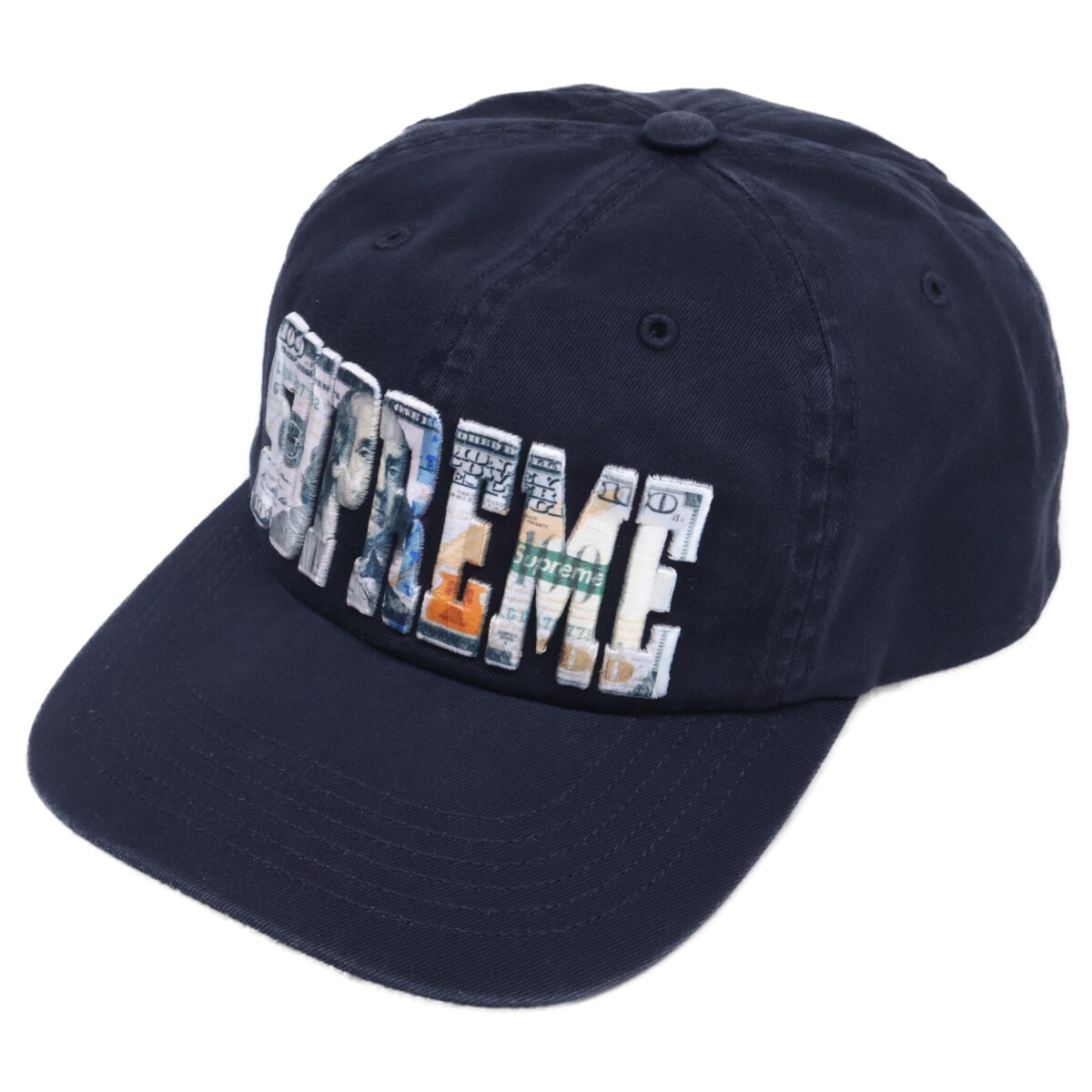 シュプリーム 【美品】26SS Embroidered Money Logo 6-Panel Cap ロゴ刺繍 6パネル キャップ
