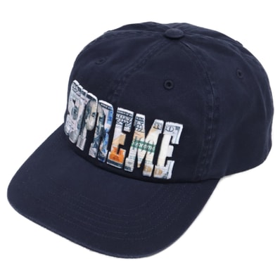 シュプリーム 【美品】26SS Embroidered Money Logo 6-Panel Cap ロゴ刺繍 6パネル キャップ