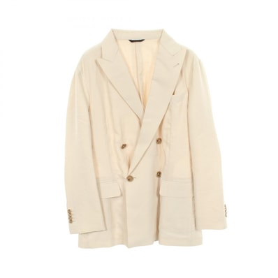ジョルジオアルマーニ GIORGIO ARMANI カットオフ デザイン 衣料品 アウター シルク ナイロン メンズ ベージュ系 【中古】
