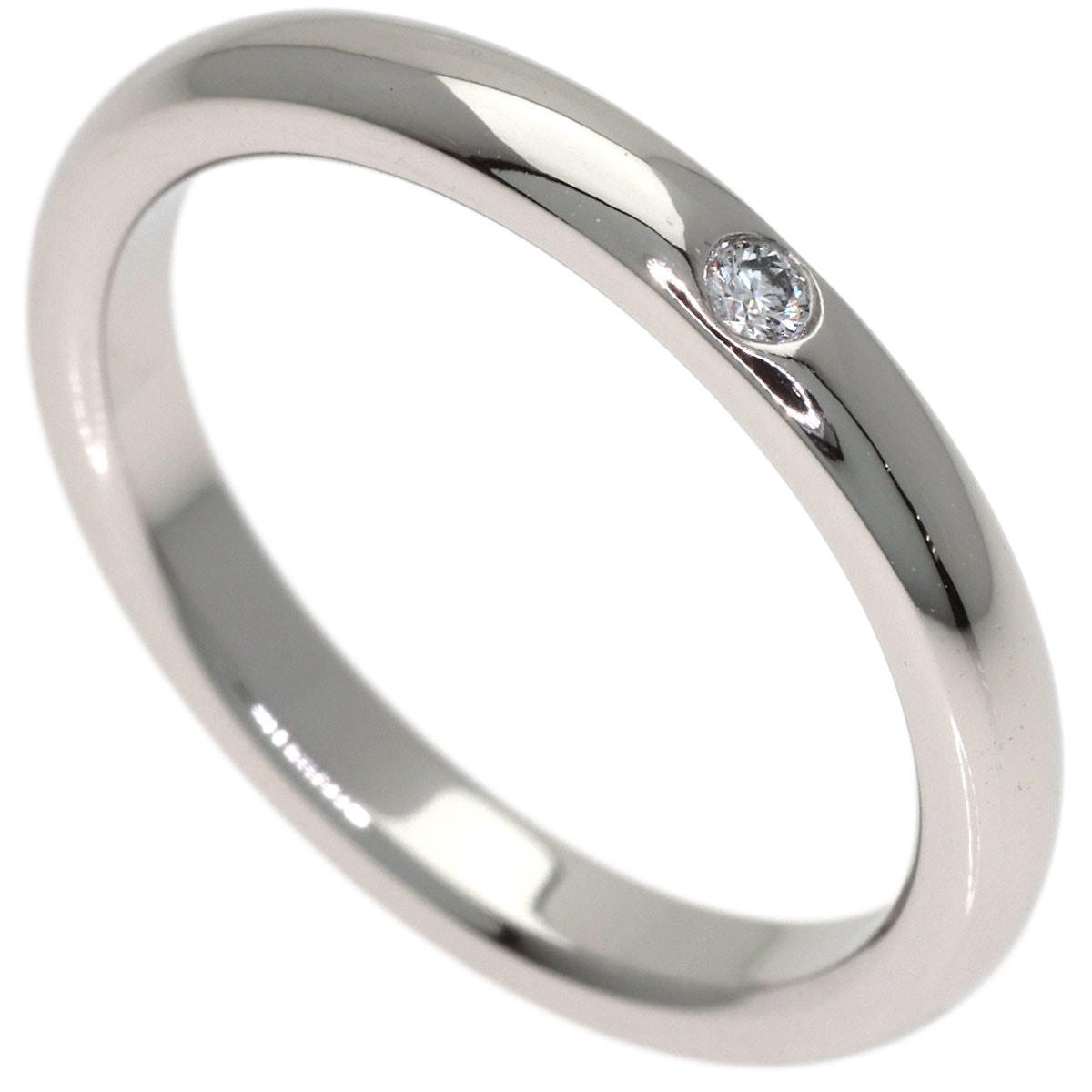 TIFFANY&Co. ティファニー ウェディング 1P ダイヤモンド リング・指輪 PT950 レディース [中古]