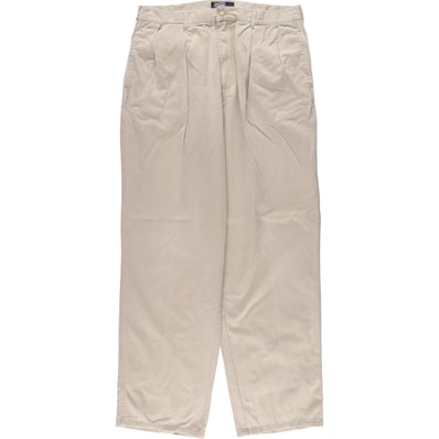 古着 ラルフローレン Ralph Lauren POLO by Ralph Lauren ツータック チノパンツ メンズw35相当/eaa572248
