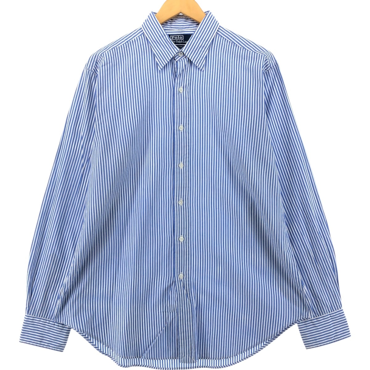 古着 ラルフローレン Ralph Lauren POLO by Ralph Lauren 長袖 ストライプシャツ メンズL相当/eaa537581