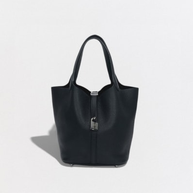 エルメス HERMES ピコタンロックMM ピコタンロック MM ピコタンロック22 バッグ トートバッグ トリヨンクレマンス ノワール Noir ブラック Black 黒 シルバー金具 ハンドバッグ ピコタンMM