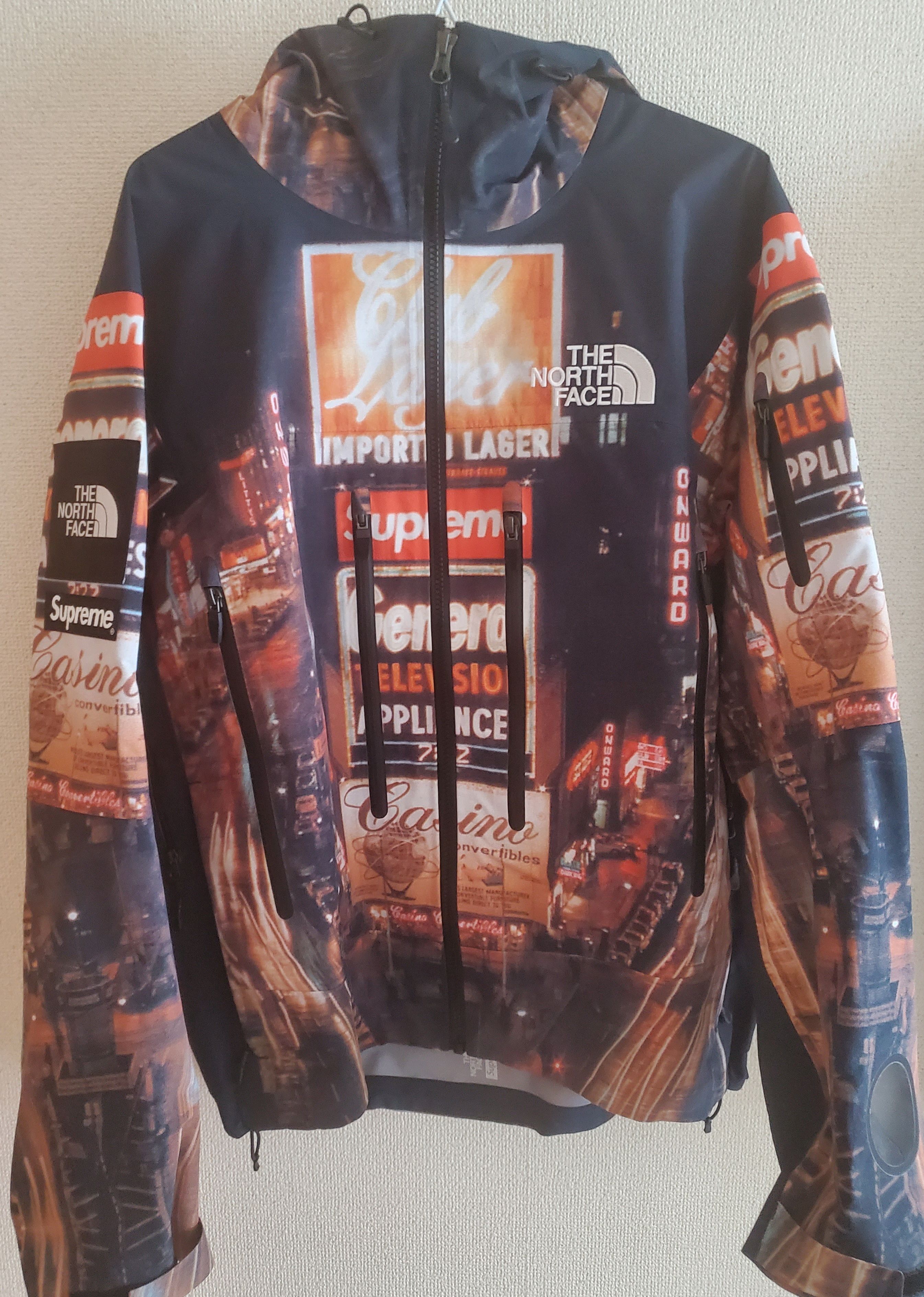 Supreme x The North Face Taped Seam Shell Jacket "Times square" NP52207I x NF0A82RK