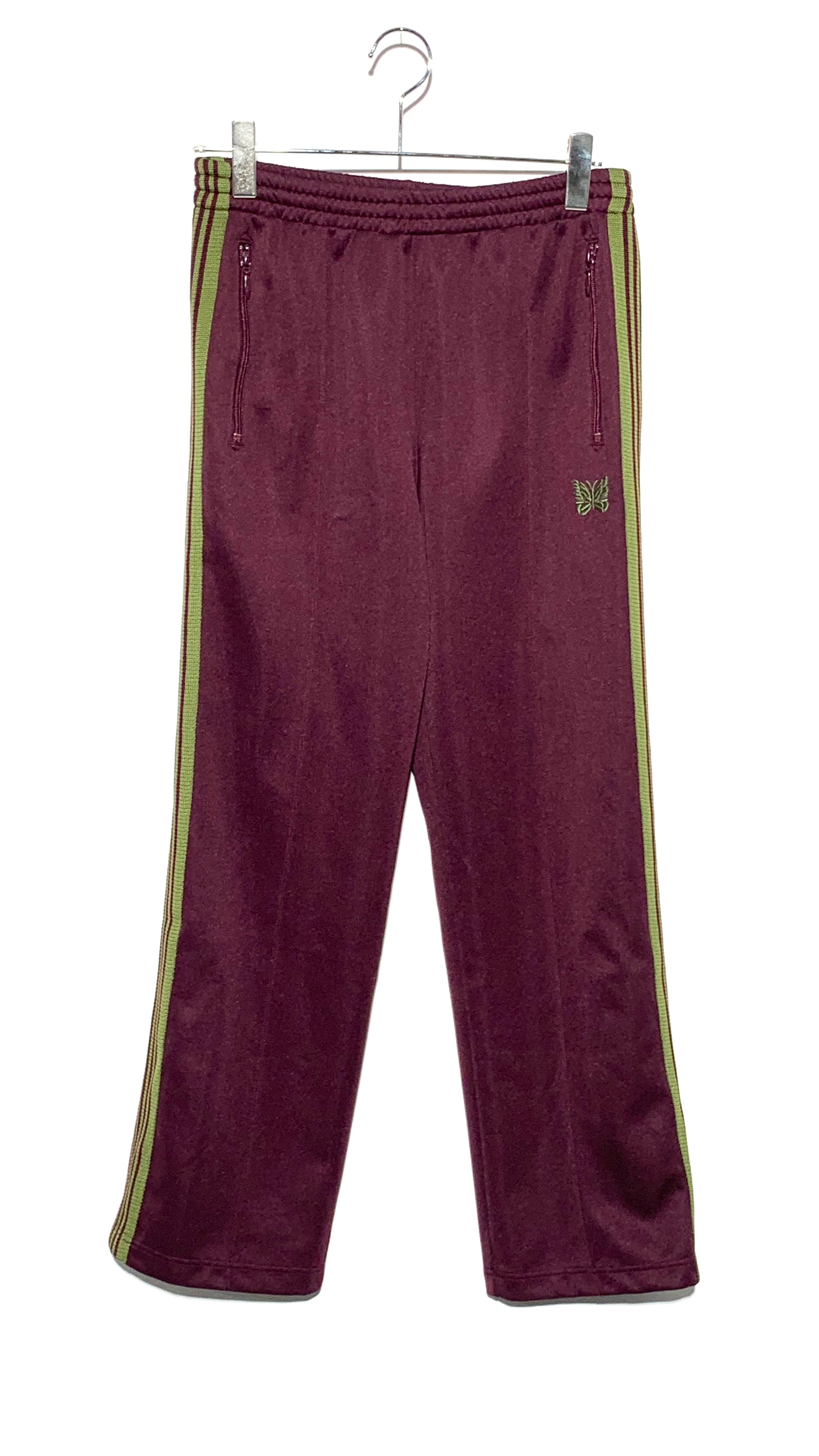 Needles TRACK PANT - POLY SMOOTH marron