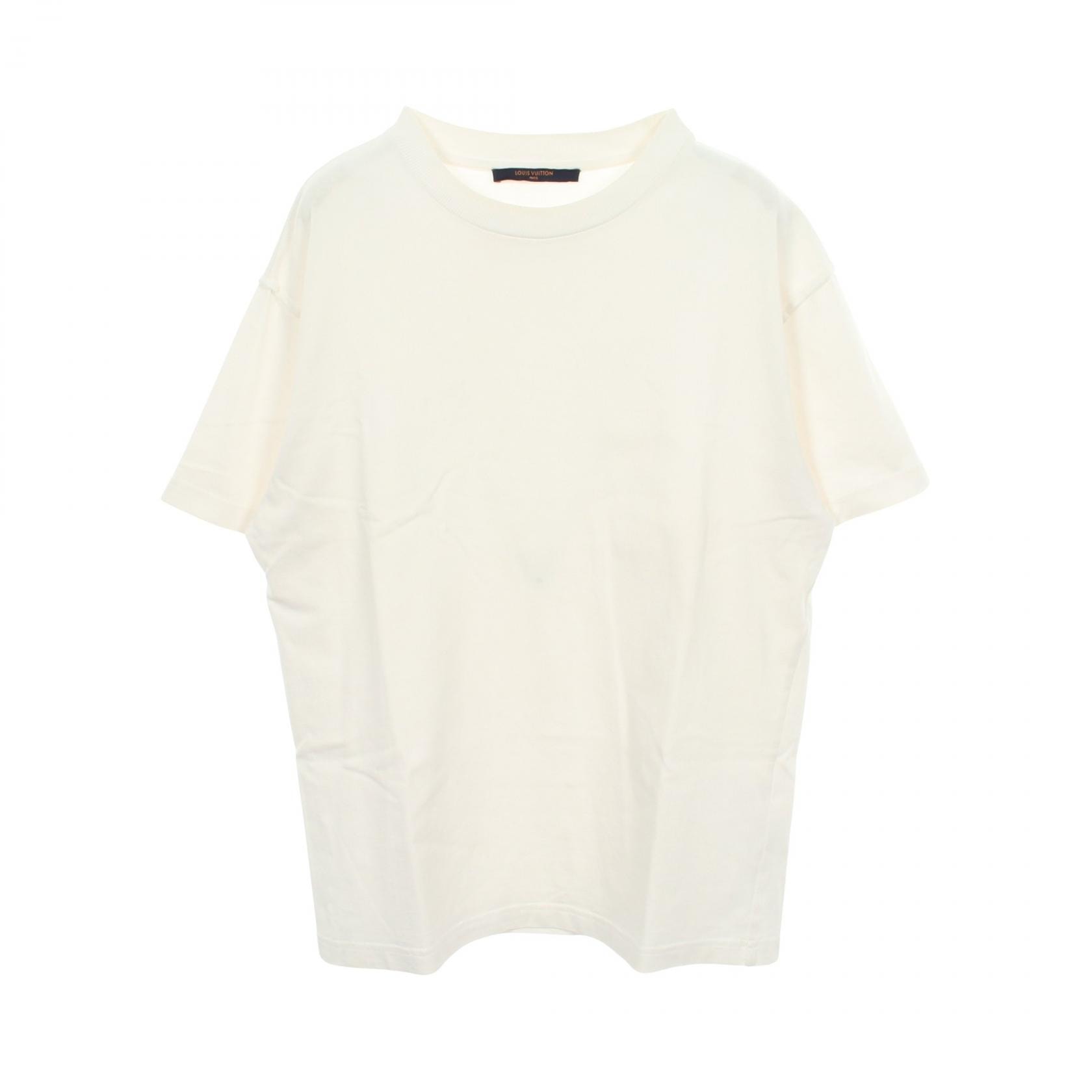 ルイ・ヴィトン LOUIS VUITTON インサイドアウト クルーネック 半袖Tシャツ 衣料品 トップス コットン メンズ ホワイト系 RM191 JYN HGY60W 【中古】