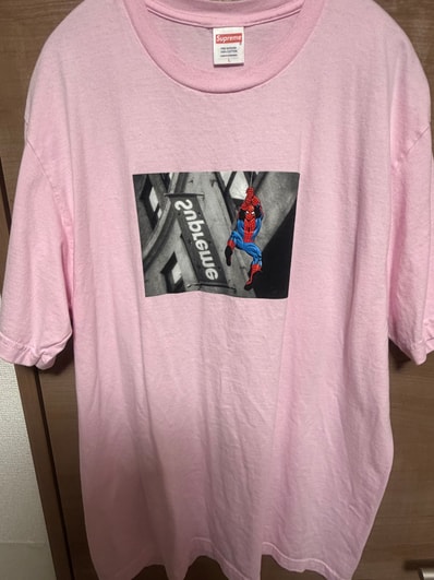 Supreme x Spider-Man Tee "Light Pink"