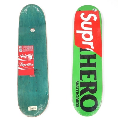 【中古】シュプリーム Supreme 2014年春夏 ANTIHERO Skateboard Decks スケートボード デッキ スケボー グリーンxレッド【メンズ】