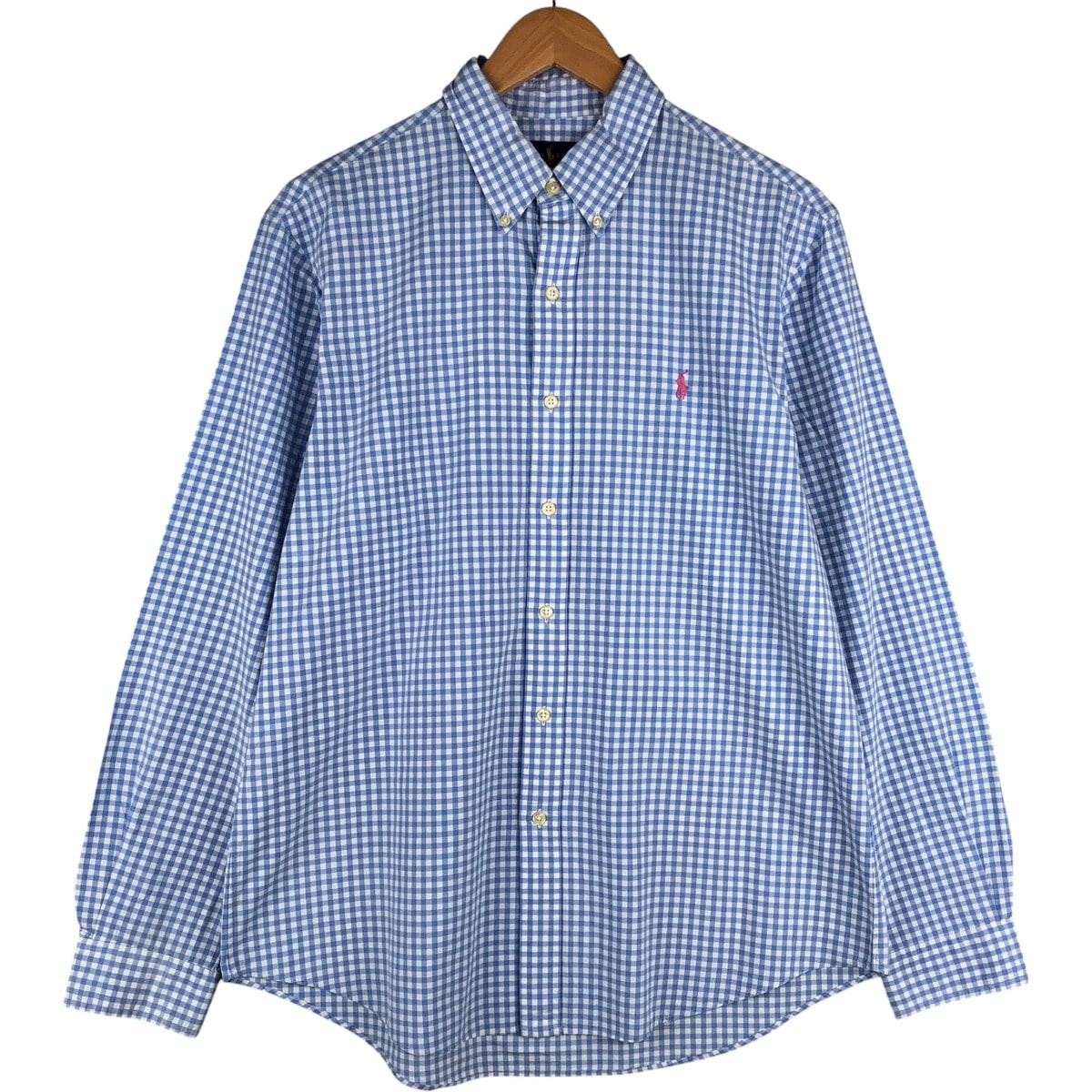 古着 ラルフローレン Ralph Lauren ギンガムチェック 長袖 ボタンダウンチェックシャツ メンズL相当/eaa590978