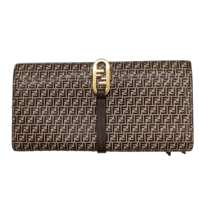 ♪♪FENDI フェンディ 長財布 マイクロFF柄 ブラウン