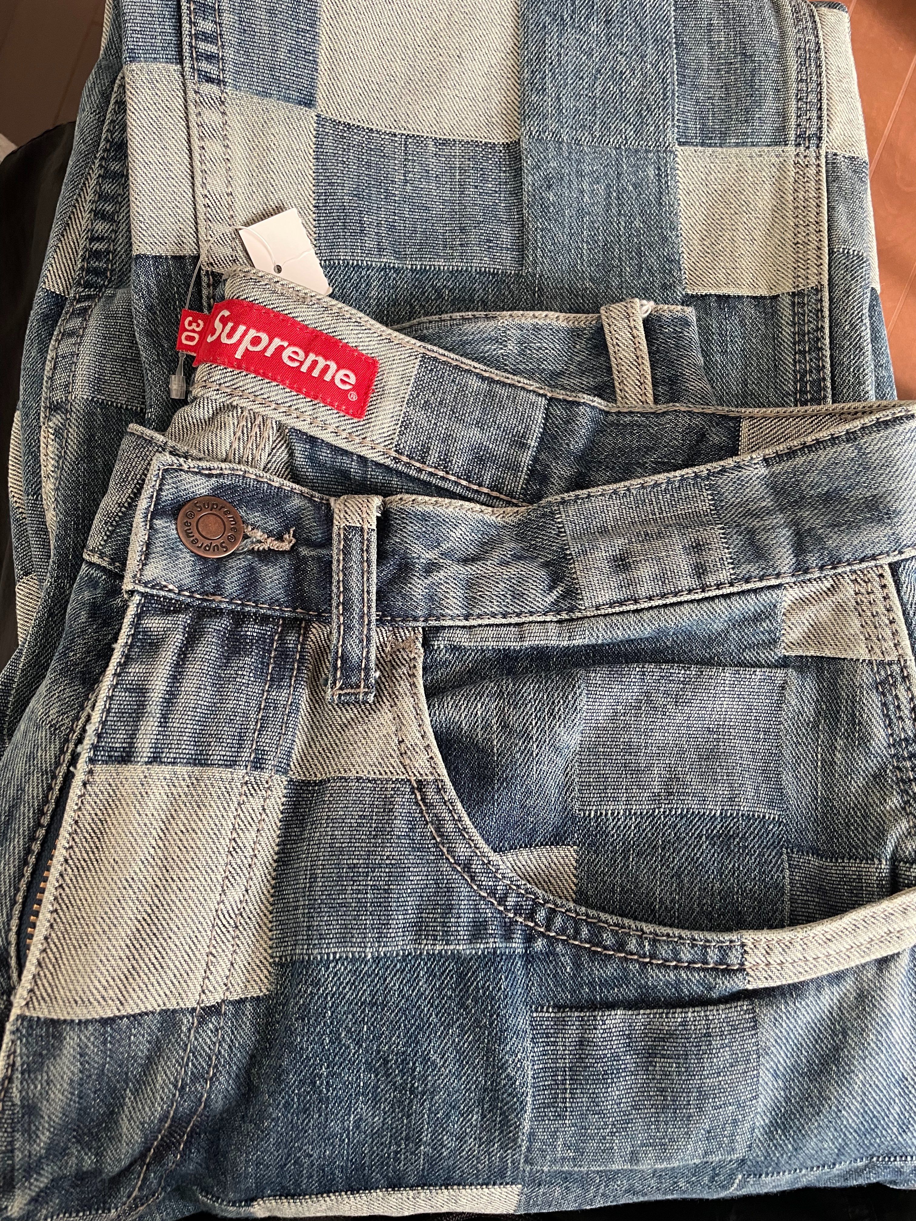 Supreme Patched Denim Painter Pant "Blue"
