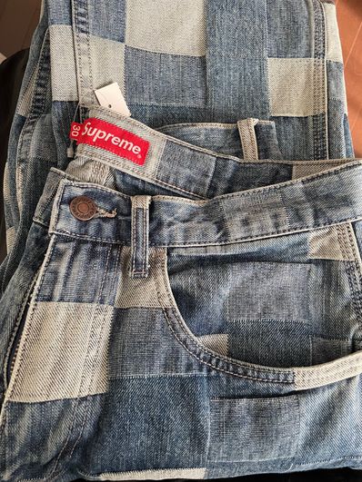 Supreme Patched Denim Painter Pant "Blue"