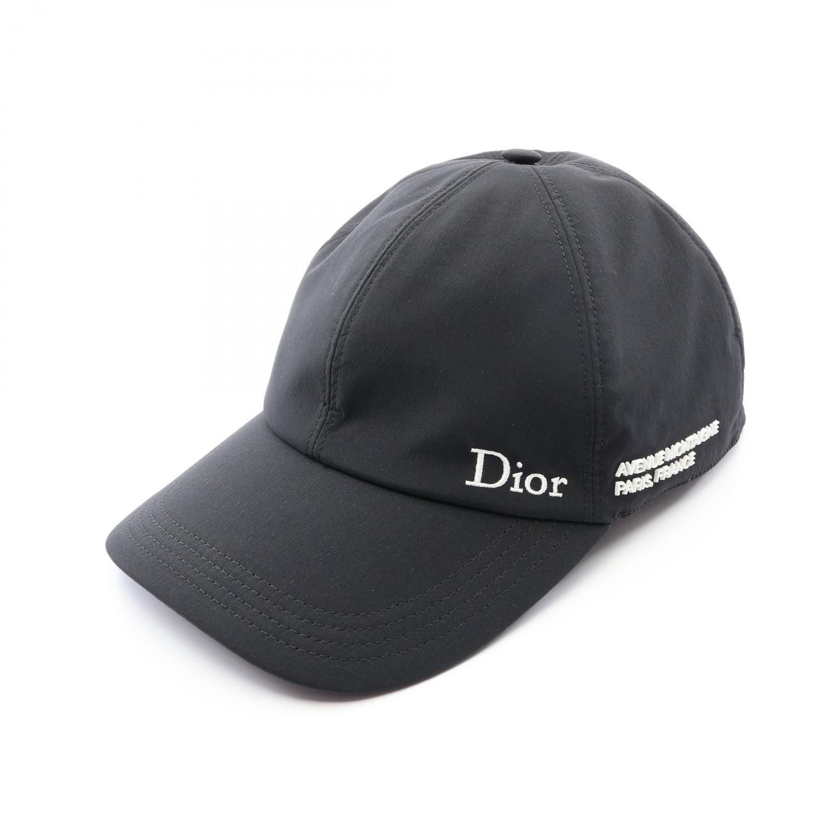 ディオール・オム DIOR HOMME ロゴ ベースボール キャップ 帽子 ポリエステル メンズ ブラック系 693C913E2116980S 【新品】