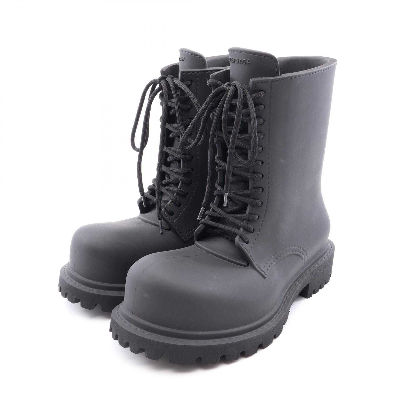 バレンシアガ BALENCIAGA STEROID BOOTS ステロイドブーツ ブーツ 靴 ラバー メンズ ブラック系 717807 【中古】