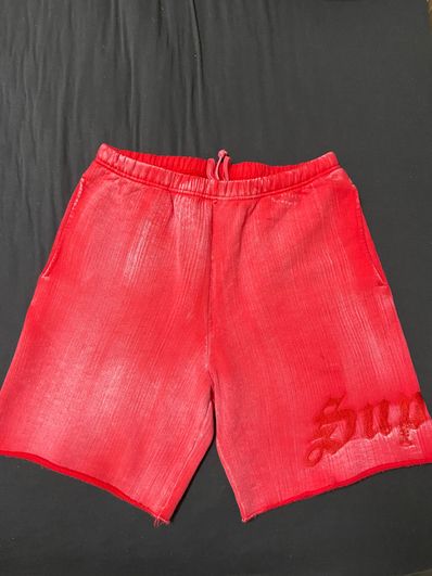 Supreme Brush Stroke Sweatshort "Red"
