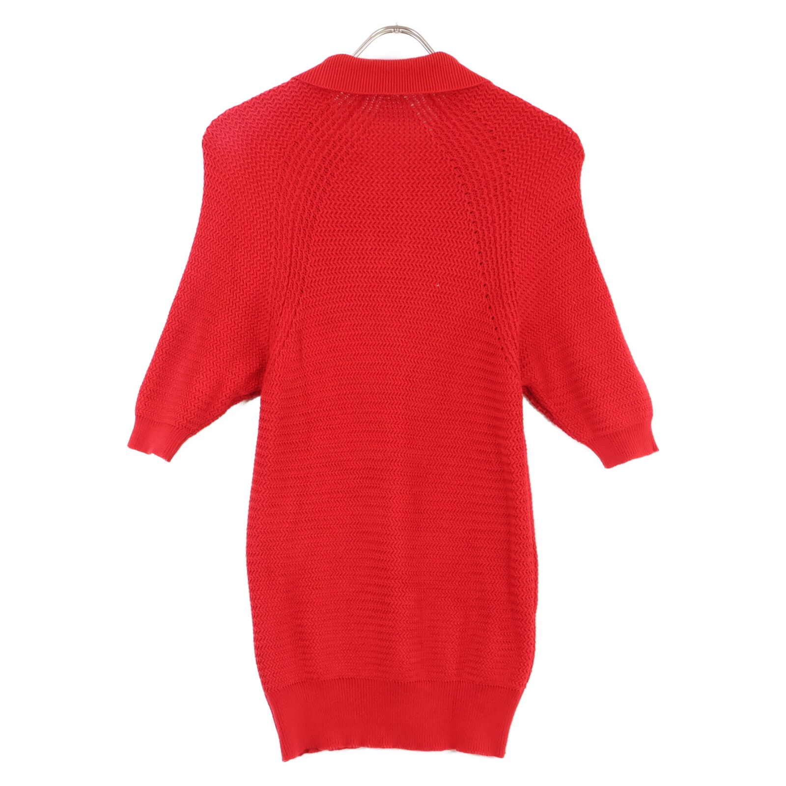 シャネル スコットランド製 コットンニットポロ 0