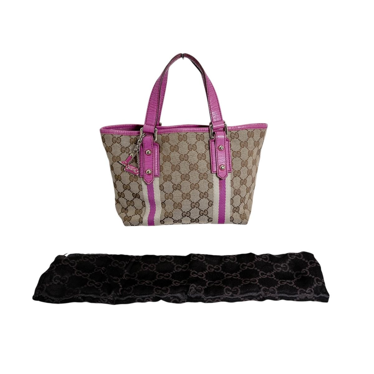グッチ GUCCI チャーム付き 139261 GGキャンバス ハンドバッグ