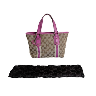 グッチ GUCCI チャーム付き 139261 GGキャンバス ハンドバッグ