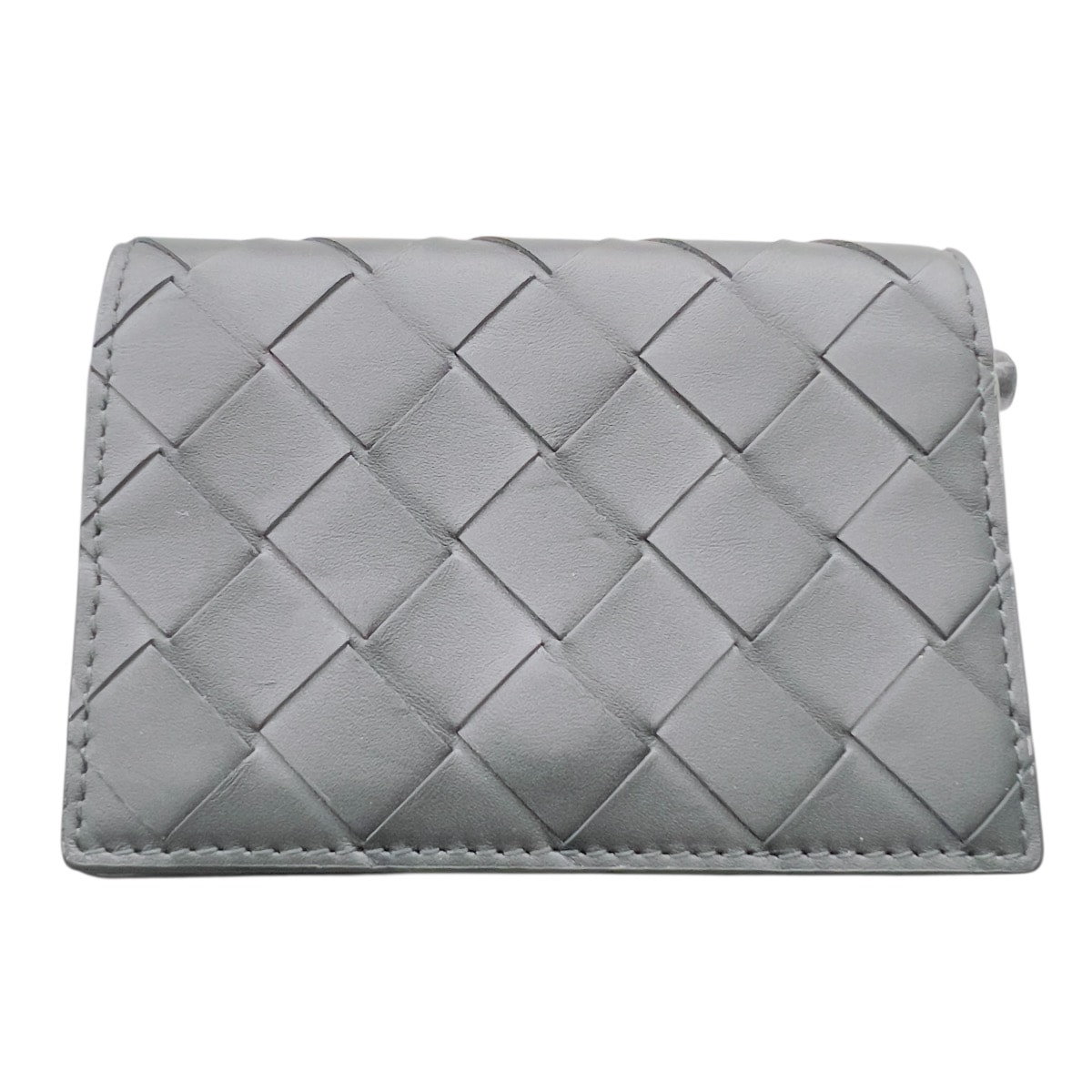 BOTTEGA VENETA 極美品 ボッテガヴェネタ イントレチャート 名刺入れ 667141 レザー ブラック カードケース パースケース Aランク 中古 鑑定済 ボッテガ財布