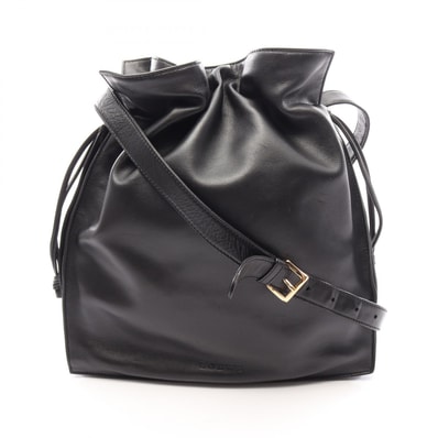 ロエベ LOEWE フラメンコ ショルダーバッグ バッグ レザー レディース ブラック系 【中古】